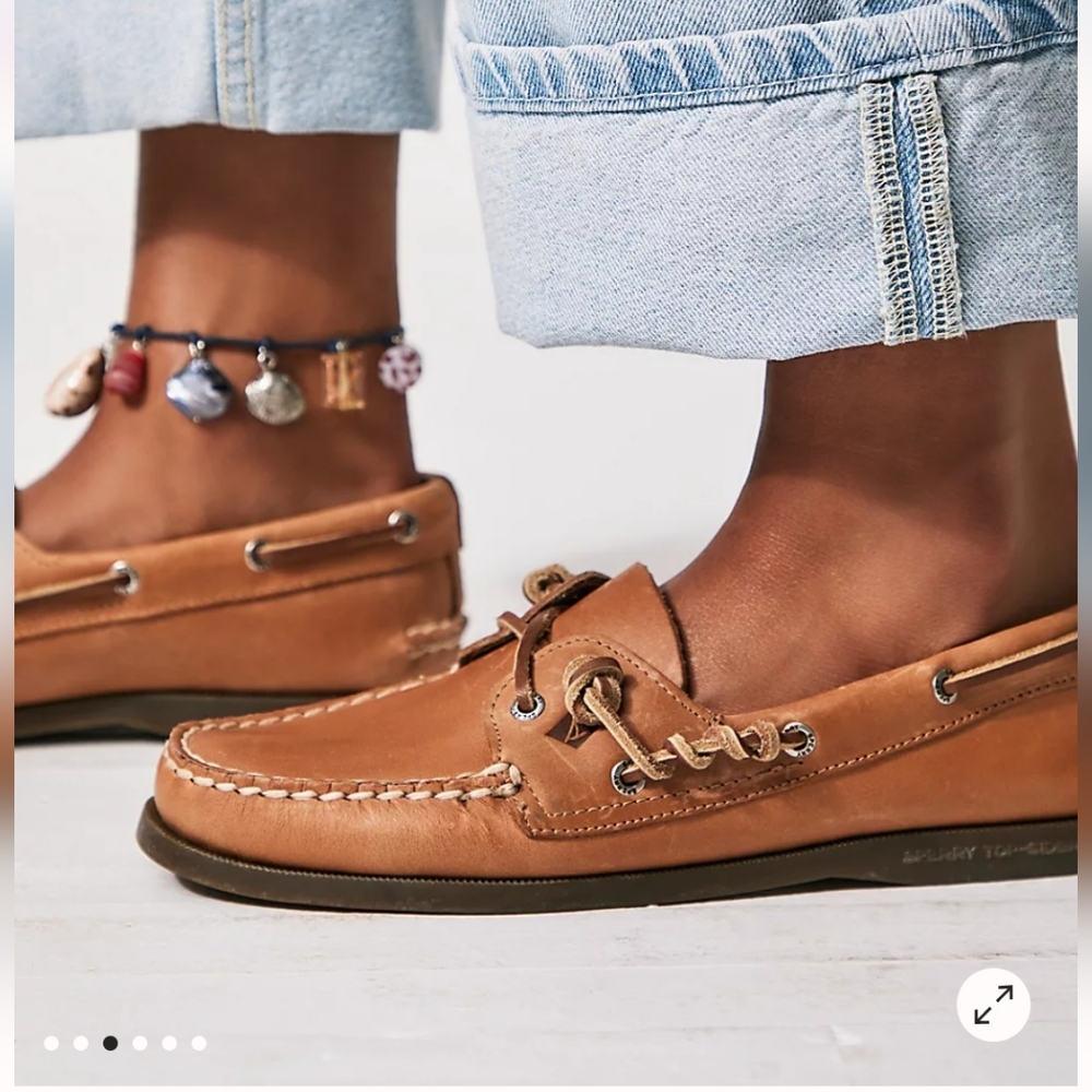 NIB Womens Sperry Brown Topsiders Original 2 Eye